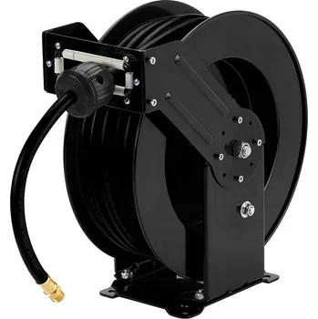 Zahradní hadice Samonavíjecí buben na stlačený vzduch, ocelový, 15 metrů, průměr 13 mm, profesionální