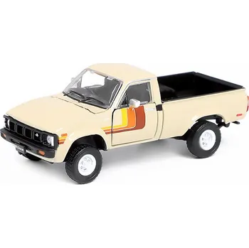 autíčko Toyota Hilux 1980 RHD béžová 1:64 - BM Creations Toyota Hilux 1980 Ivory - kovový model auta