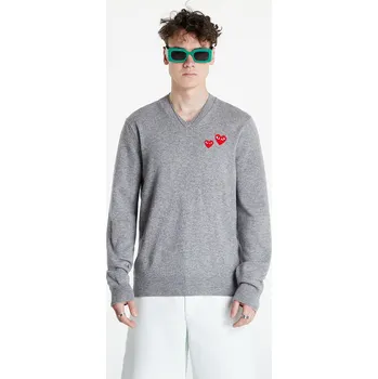 Dámský svetr Svetr Comme des Garçons PLAY Crewneck Sweater UNISEX Grey S