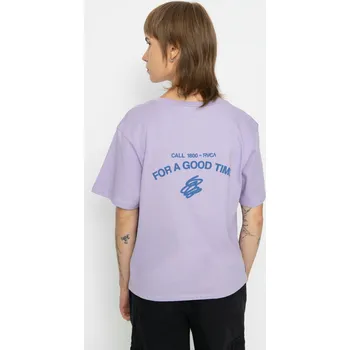 Dámské tričko RVCA Joys Easy (musk stick) XS, fialová