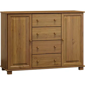 Komoda Komoda NEFTYS 42, hloubka 47 cm, masiv borovice, moření: dub + vyzvednutí ZDARMA