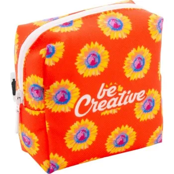 Kosmetická taška Reklamní CreaBeauty Square S kosmetická taštička na zakázku, bílá