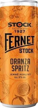 Míchaný nápoj Fernet Stock Oranza Spritz jemně perlivý 250 ml