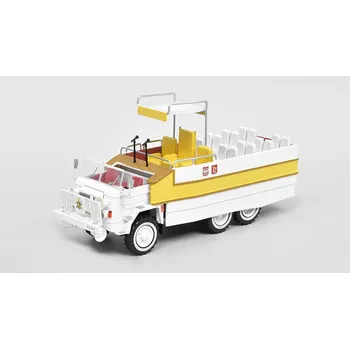 autíčko DeAgostini STAR 660 M2 Papamobile 1:43 - Legendární náklaďáky PRL-u časopis s modelem #53 STAR 660 M-2 Papamobile - kovový model sklápěče