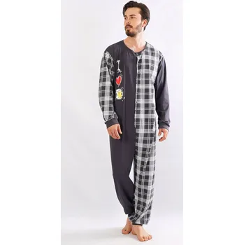 Pánský overall Cool Comics Pánský overal I love beer Barva: Šedá - tmavě, Velikost: L