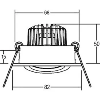 Lampička BRUMBERG BB18 dim2wam RC připojovací skříňka chromová lesklý chrom 1 x 6 W LED - Doprava zdarma