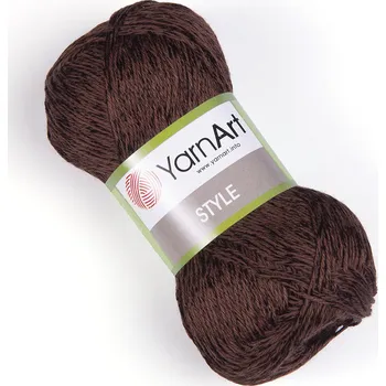 Příze Yarn Art příze Style 672 hnědá