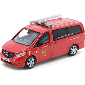 autíčko Mercedes-Benz Vito Taiwan Fire Command Vehicle 1:64 - Era Car Mercedes Vito UK Tchajwanské Požární Velitelské Vozidlo - kovový model auta
