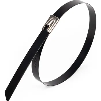 Stahovací páska kovová, SKS-P z nerezové oceli s polymerním povlakem 7,9 x 1000 Fortisflex