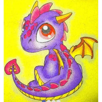 Šablona na pískový obrázek - dráček