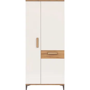 Šatní skříň Skříň ANTIOPE 2D, dub craft zlatý/bílá alpský lesk + vyzvednutí ZDARMA