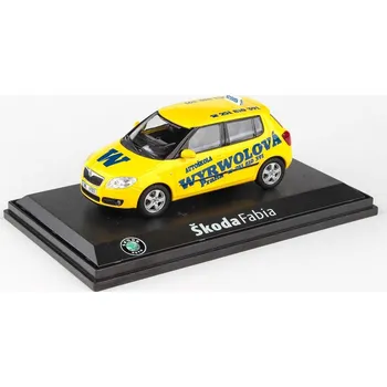 autíčko Škoda Fabia 2 Autoškola Wyrwolová 1:43 Škoda Fabia 2 Autoškola Wyrwolová - kovový model auta