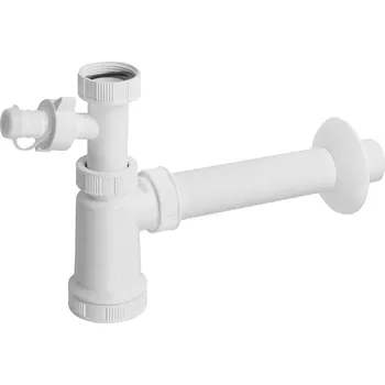 Sifon Umyvadlový sifon s odbočkou 5/4", DN40, bílá