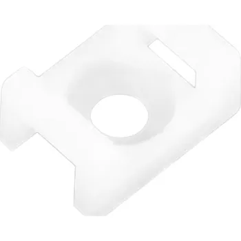 Napájecí kabel Příchytka kabelová PA na vrut pro stahovací pásky bílá