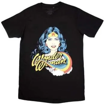 Pánské oblečení Merch Dc Comics: Dc Comics Unisex T-shirt: Wonder Woman Rainbow (small) S