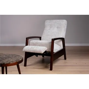 Křeslo Polohovací křeslo s dřevěnými područkami ICONA