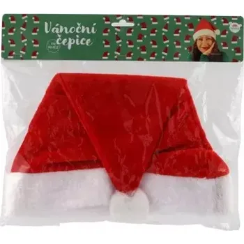Karnevalový kostým Teddies Čepice vánoční pro dospělé látka průměr 29 cm na kartě karneval