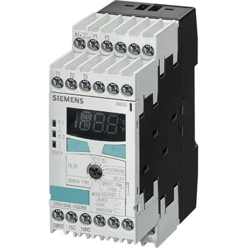 Termostat SIEMENS Relé pro monitorování teploty PT100/1000, KTY83/84, NTC 3 senzory 3RS1041-1GW50
