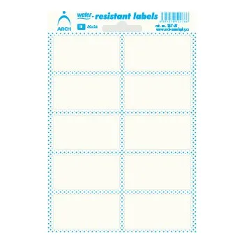 Samolepící etiketa Etikety voděodolné 50 x 26 mm, transparent, 10 ks