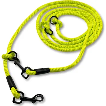 Vodítko pro psa PafDog® Přepínací nastavitelné vodítko 10mm, 11 délek, žluto-zelené DÉLKA VODÍTKA: 2 metry