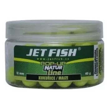 Boilies JET FISH Natur line POP UP 12 mm : KUKUŘICE