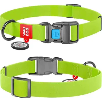 Obojek pro psa WAUDOG Waterproof obojek 2,5 × 34–49 cm zelený