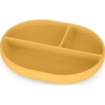 Talíř PETITE&MARS Talířek silikonový oválný Take&Match Intense Ochre