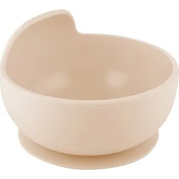 Canpol babies Silikonová miska s přísavkou 330ml krémová