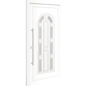 Vchodové dveře Vchodové dveře plastové Florida bílé 100x210 cm levé