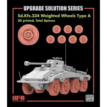Plastikový model Ryefield model 1/35 Road Wheels Type A for Sd.Kfz. 234/4 (3D printed)