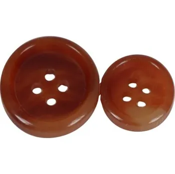 Knoflík oblek Hnědý 166536 - Hnědá, 20mm