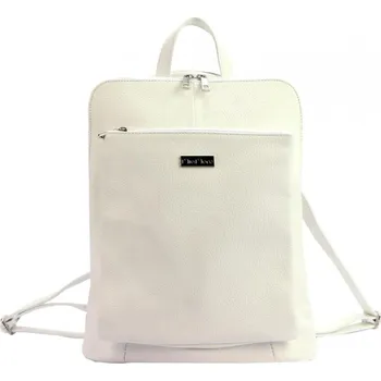 Městský batoh MiaMore 01-015 Kožený dámský batůžek 10 l Cream