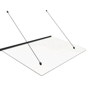 Stříška nad vchodové dveře Vchodová stříška Germering 1500 x 1010 x 740 mm antracit