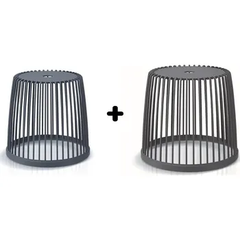 Úložný box Set 2 univerzálních košů, 25 + 35 l, antracit