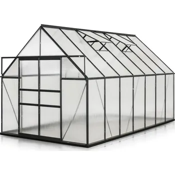 Skleník Corping 915018 4,2 x 2,4 x 2,4 m PC 6 mm černý