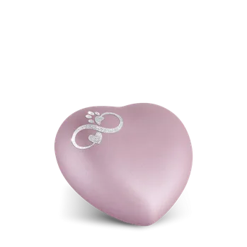 Smuteční dekorace Zvířecí urna Herz Infinty - Rose 0,5l