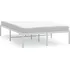 Postel Kovový rám postele bez čela 120 x 200 cm bílý