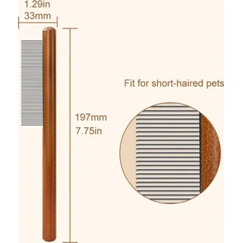 Kartáč pro zvířata Kartáč na blechy pro psy a kočky - Hřeben s jemnými zuby