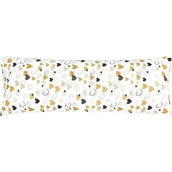 Povlečení Bellatex 90/161 50 × 145 cm, srdce hořčicové