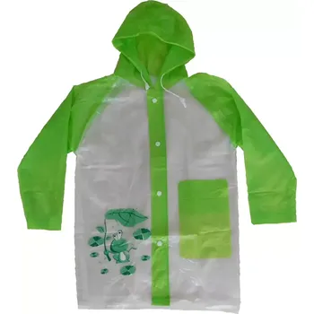 Pláštěnka Dětská pláštěnka Kugo P9813 zelená (dětská pláštěnka s žabkou)