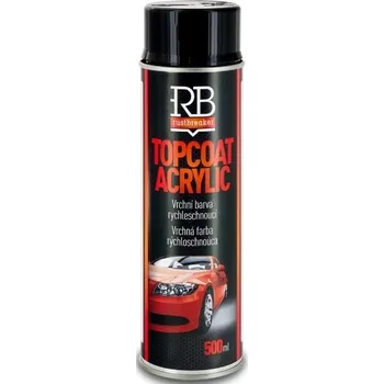Barva ve spreji Rustbreaker RB TOPCOAT ACRYLIC VRCHNÍ BARVA RYCHLESCHNOUCÍ Barva: stříbrná, Balení: 500 ml