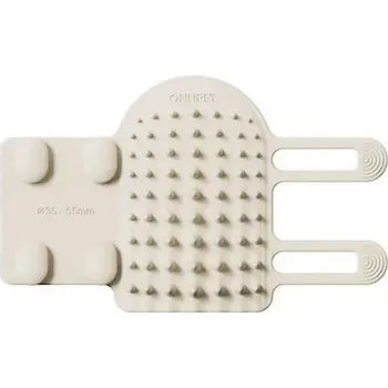 Kosmetika pro kočku Odstraňovač chlupů a masážní kartáč pro kočky - Bílý