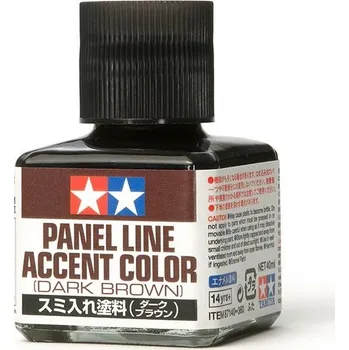 Panel Line Accent Color Dark Brown (Tmavě hnědý) 40ml - Tamiya 87140