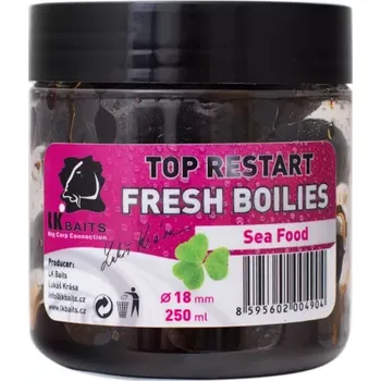 Boilies LK Baits Fresh Boilie TopRestart Sea Food 14mm 150ml