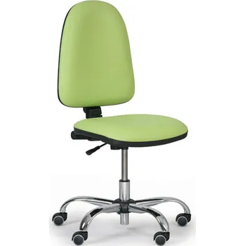 Pracovní židle Torino - chromový kříž, zelená