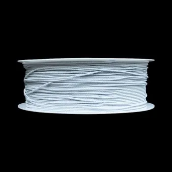 Pružná nit 0,8mm BÍLÁ 1m 52056 - Bílá, 0,8 mm