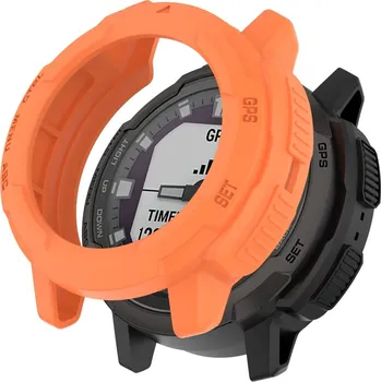 Příslušenství k chytrým hodinkám VSECHNONAMOBIL 80869 TPU HALF COVER Kryt pro Garmin Instinct Crossover oranžový
