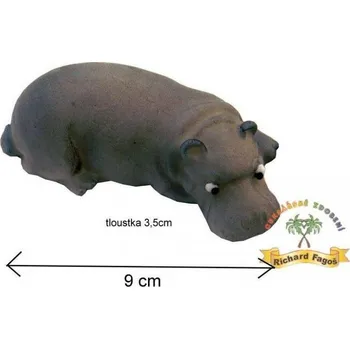 Figurka Figurka na dort hroch 9cm z kokosové hmoty - Fagos