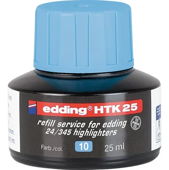 Náplň do psacích potřeb EDDING Náplň do ekologických zvýrazňovačů "HTK 25", modrá, EDDING, 25ml