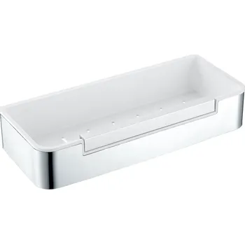 Drátěná police Stella koupelnový košík ocel-bílá 16.069